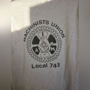 T-shirt men Gray size L union strong 040